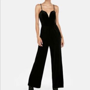 New express xs black jumpsuit